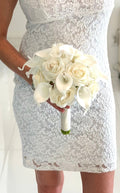 Ivory Bouquet, Ivory Bridal Bouquet, Cream Rose Bouquet, Calla Lily Bouquet, White Bouquet, White Lily Bouquet, White Rose Bouquet,