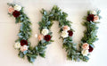 Eucalyptus Garland, Lambs Ear Garland, Wedding Centerpiece, Arch Flowers, Burgundy Blush Garland, Greenery Garland, Table Runner, Lam