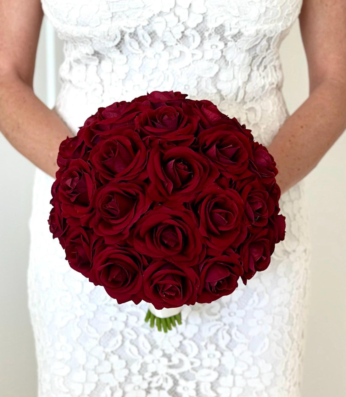 Faux Burgundy Rose Bouquet, Rose Bouquet, Red Rose Bouquet, Burgundy Boutonnière, Winter Bouquet, Burgundy