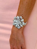 Silver Crystal Wrist Corsage