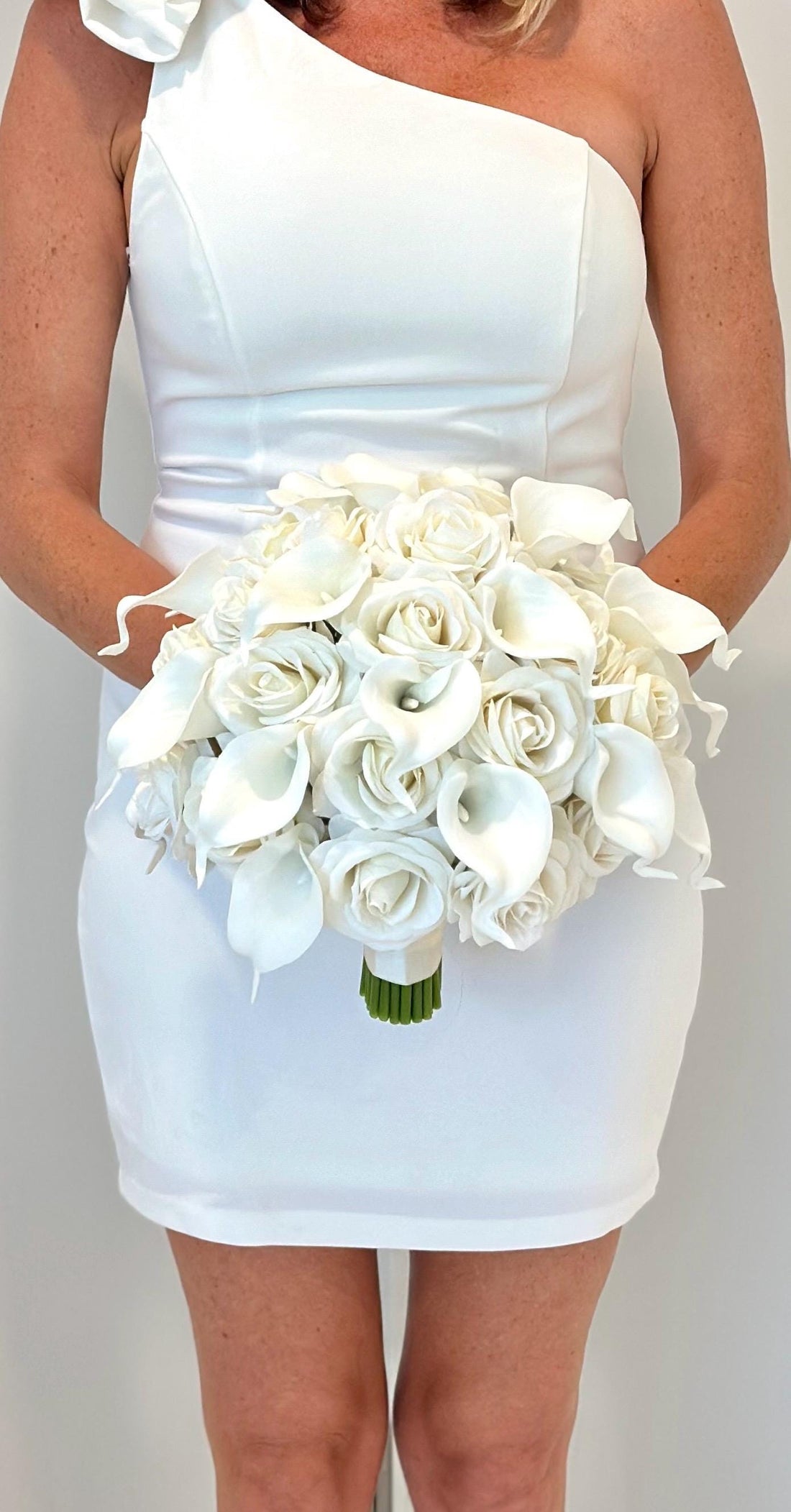 Ivory Bouquet, Ivory Bridal Bouquet, Cream Rose Bouquet, Calla Lily Bouquet, White Bouquet, White Lily Bouquet, White Rose Bouquet,