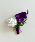 Real Touch Picasso Purple Calla Lily Package, Picasso Purple Bouquet, Calla Lily Bouquet, Plum Bridesmaid Bouquet, Purple Wedding Flowe